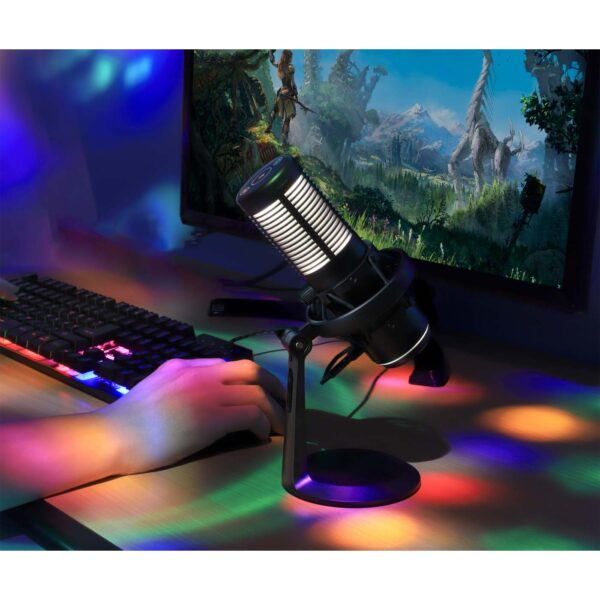 RGB LED USB Condenser Microphone with Noise Rejection - Image 7