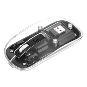 Transparent Rechargeable Wireless USB Mouse