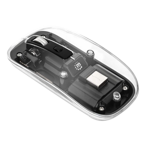 Transparent Rechargeable Wireless USB Mouse - Image 5