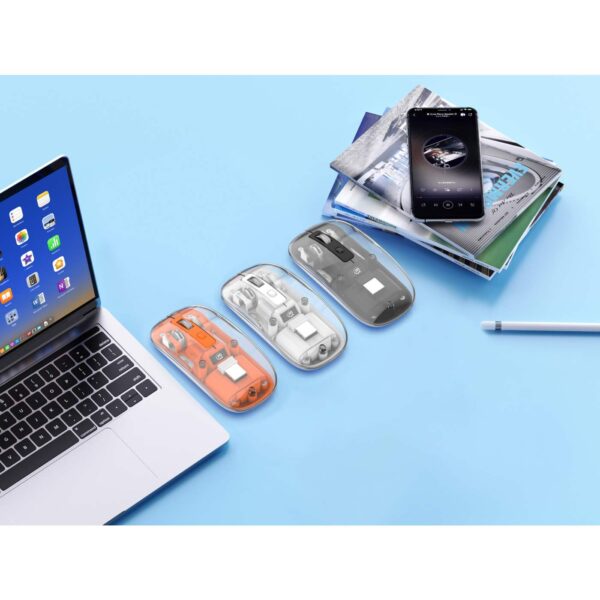 Transparent Rechargeable Wireless USB Mouse - Image 6