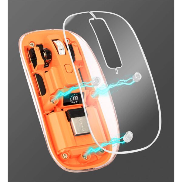 Transparent Rechargeable Wireless USB Mouse - Image 2
